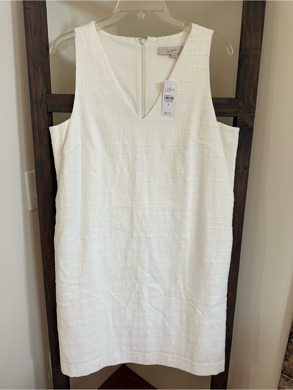 Loft White Dress NWT